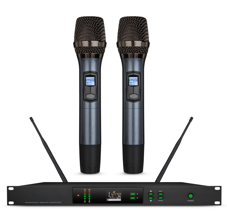 U段一拖二无线话筒（手持式） UH02